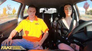 Fake Driving School Instructor Cheats with Hot Student Lady Gang