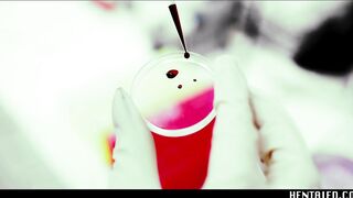 Real Life Anime - Alien Cum in 77 Pound Gal Mouth, Creampie her and make her Squirt