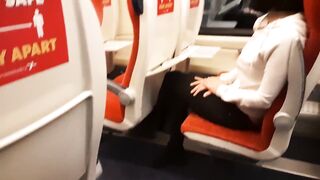 Public schlong flash on the train. Stranger angel jerked me off.