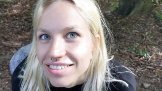 Outdoor sex in the park, we just can't stop fucking