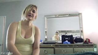 Chunky golden-haired woman likes the way her step- son is screwing her messy brains out