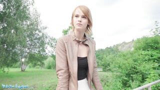 Public Agent Redhead Ariela Donovan Screwed in a Tunnel