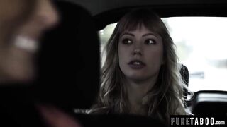 Blonde teen Ivy Wolfe's first time with Step-Cousin