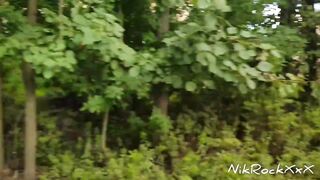 Public Oral pleasure ! we were Noticed by Passing People ! Showed Bazookas to Passers-by