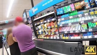 Inked brunette, Adelle Unicorn got down and smutty with two guys, in a local police station