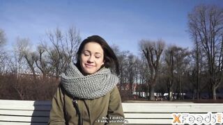 Amateur teen is making her first porn episode ever and enjoying every single second of it