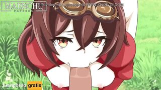 Amber Banging Genshin Impact