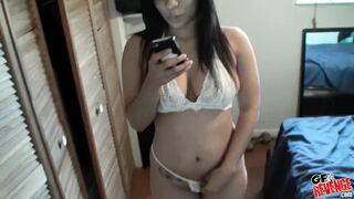 GF Revenge - Curvy Teen take a Large Load