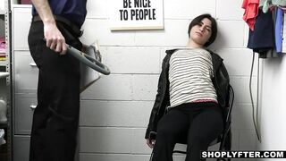 Short-haired suspect angeline's strip-search xxx