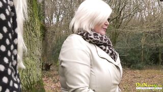 OLDNANNY British Older and Golden-Haired Lesbo Action