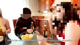 A Friend's Wife is the best Gift for Me! she Swallowed Goo