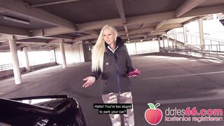 WICKED! Golden-Haired Cam Cutie gets fucked on a park deck! Dates66