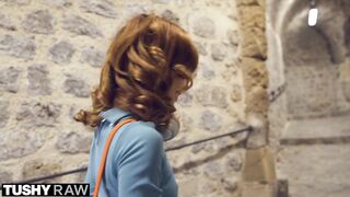 TUSHYRAW Petite Redhead Gets her Dark hole Stretched out