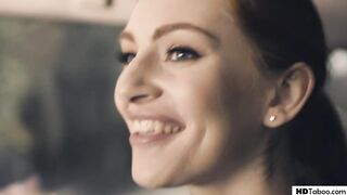 Taboo 4some with naughty milf and fresh family member