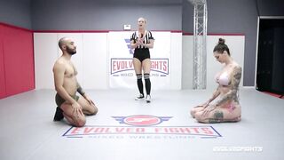 Exposed Wrestling Fight with Rocky Emerson Battling Oliver Davis then getting a Fucking