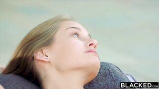 Chic teen has a raunchy adventure on the beach