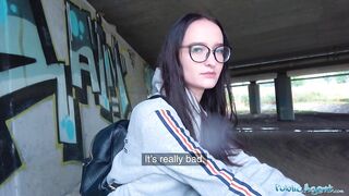 Public Agent Hawt Czech body banged underneath public bridge after sucking schlong