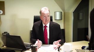 Blonde and brunette are having a 3some with a married guy, while his wife is at work