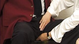 Insatiable granny with natural boobs and bushy cunt is having steamy sex with her lover