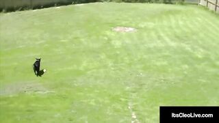 Cute Web Camera Hotty its Cleo Rides Nifty Cycle & a Vibrating Sex Tool!