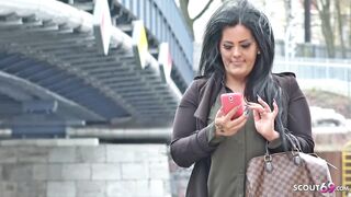 GERMAN SCOUT - HANGING BIG BOOBS TEEN ASHLEY WITH BIG ASS AT STREET CASTING