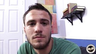 Black boys are screwing a horny redhead, Alice Green on the sofa, in front of her boyfriend