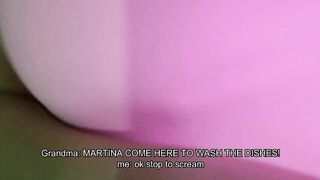 Martina Fucks the Store Boy with her Stepgrandma Close