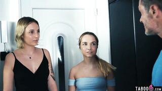 Depraved father fucks his daughter’s teen friend Mona Blue