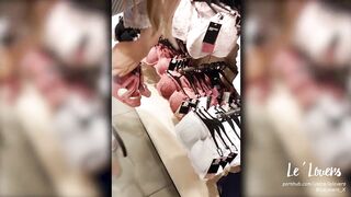 REAL RISKY PUBLIC FUCK & SUCKING KNOB IN THE DRESSING ROOM WITH CURTAINS