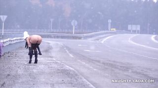 Naughty Russian MILF Exhibitionist 34