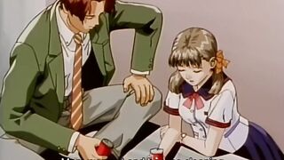 Cartoon babe is screaming from pleasure while getting fucked from the back, in her bedroom