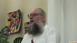 Golden-haired and Brunette hair Teens In Old Youthful 3some Screwed By Old man Dong