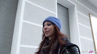 GERMAN SCOUT - ROUGH ANAL SEX FOR SLENDER GINGER TEEN LANA AT PICKUP CASTING IN BERLIN