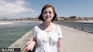 eighteen year old amateur in her 1st casting scene