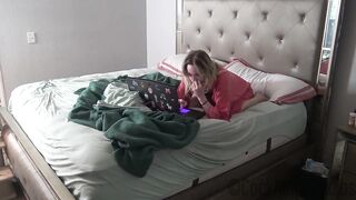 Playful step- mom just wanted to cum watching porn clips but her step- son had different ideas