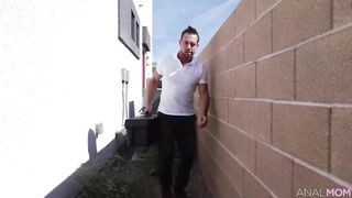 Sultry MILF seduces plumber on oral pleasure-job and anal invasion