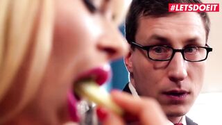 LETSDOEIT - Horny German Boss Takes Advantage of his Busty Secretary