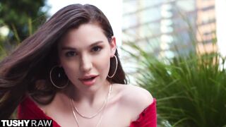 TUSHYRAW Gorgeous little Lily Gets her Petite Dark hole Stretched