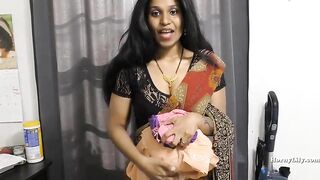 Large booty, Indian woman is lazily getting nude in front of the camera and teasing a bit