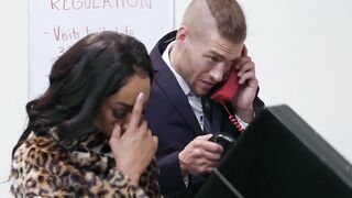 Black wife punishes her imprisoned spouse and turns him into a cuckold