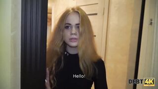 DEBT4k. Poor Waitress should Close her Debts having Passionate Sex