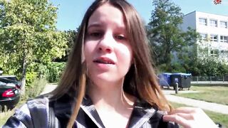 Teen masturbation with big cucumber till orgasm - Ellie Lush