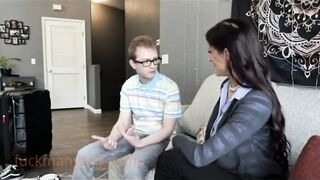 Hawt GILF spends weekend with step grandson