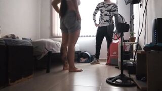 I surprised the delivery dude by paying him with my ass ''coz I had no money to pay for the order