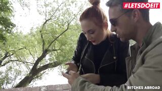 BitchesAbroad - Eva Berger Russian Redhead Seduced and Screwed by Foreign Stranger - LETSDOEIT