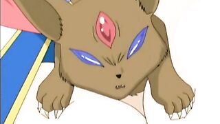 Blonde hentai princess drilled by tentacles