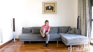 Bellydancing Dutch Gal Comes In For Fitness Casting