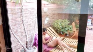 I show my big erection to my stepmom, she couldn't resist...