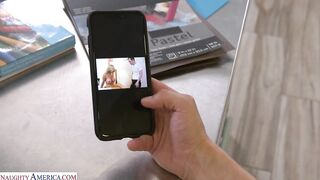 Valentina Bellucci is banging a guy she likes in the kitchen and moaning from pleasure during the time that cumming