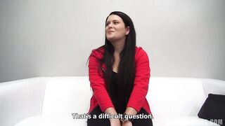 Chubby Czech brunette, Petra likes to have sex and craves to become a pornstar one day